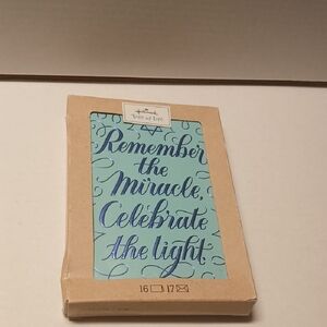 Hallmark Tree of Life Blue and Cream qty 16 Cards NWT